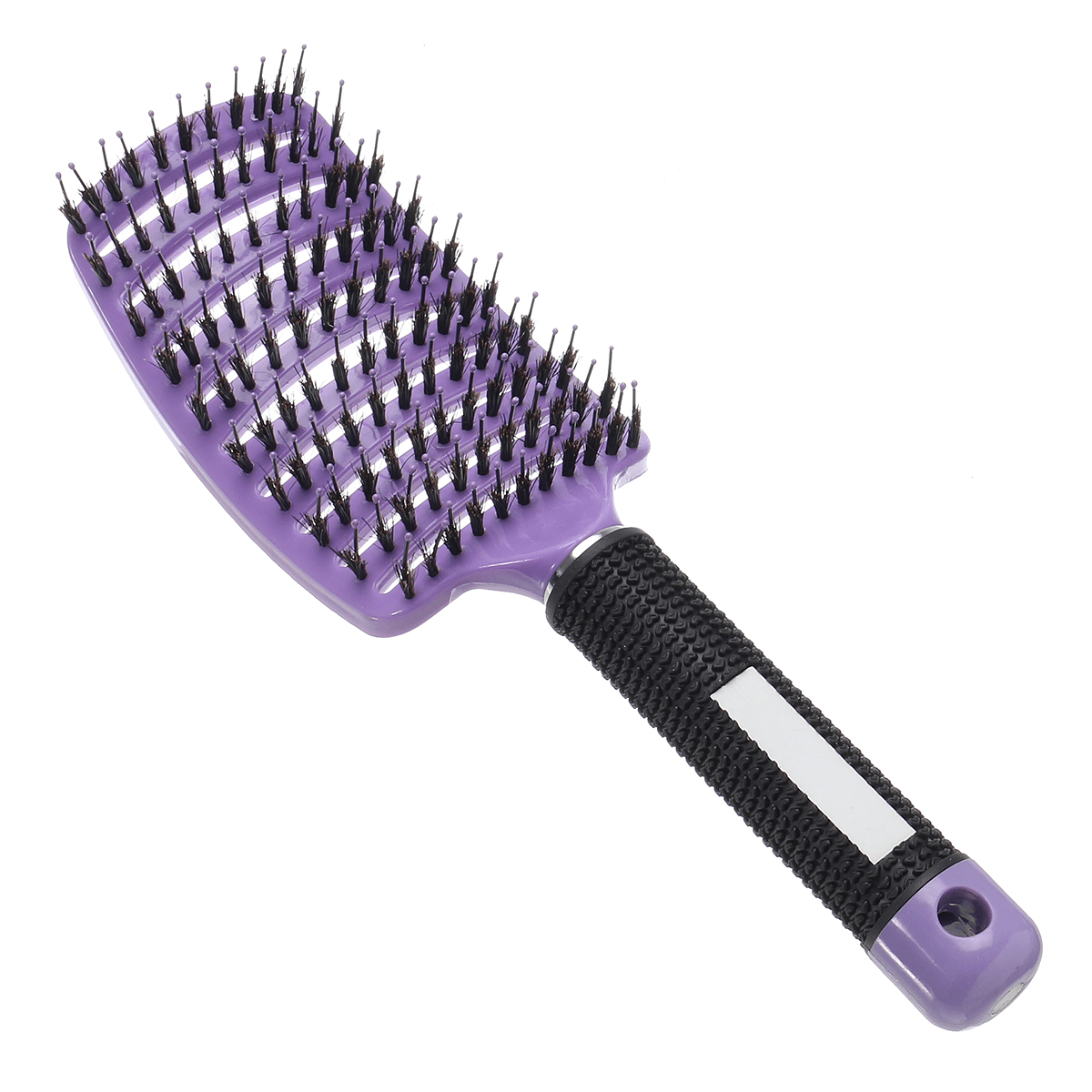 Peigne de massage du cuir chevelu en poils de nylon, brosse à cheveux bouclés, antistatique, rangée incurvée, outils de coiffure