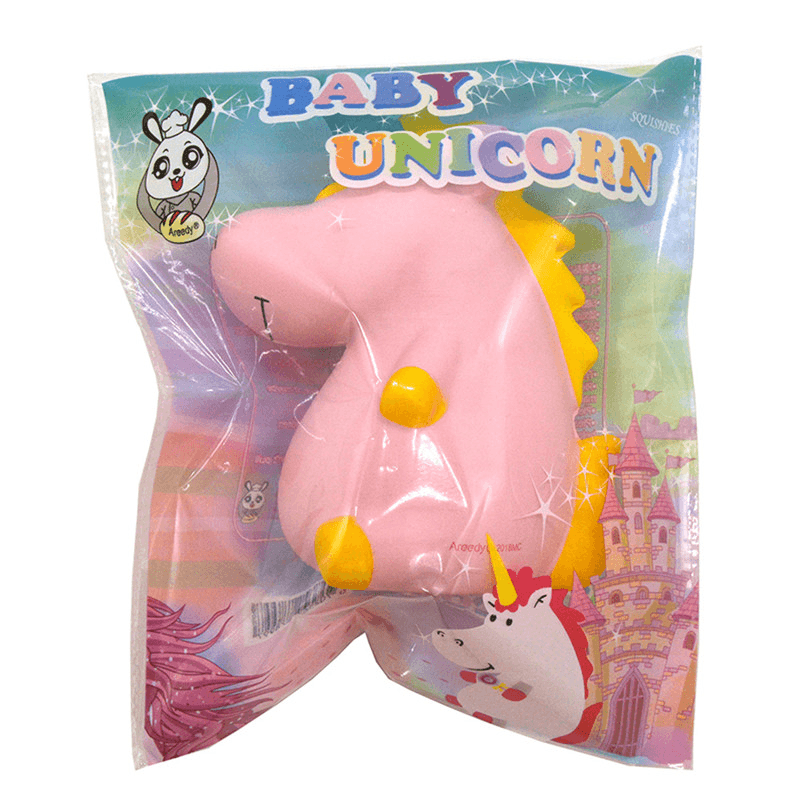 Areedy Squishy Baby Unicorn Hippo 14Cm*10Cm*8Cm Licensed Super Slow Rising Cute Pink Scented Original Package