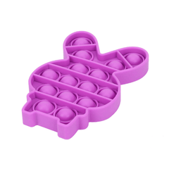 Jouets de décompression en silicone pour enfants, style lapin à quatre couleurs, jouets éducatifs de bureau pour concentration mathématique et arithmétique mentale