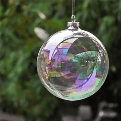 Adornos de bolas de cristal de perla para decoración del hogar, para fiestas navideñas, 6 cm, juguetes para niños, regalo para niños