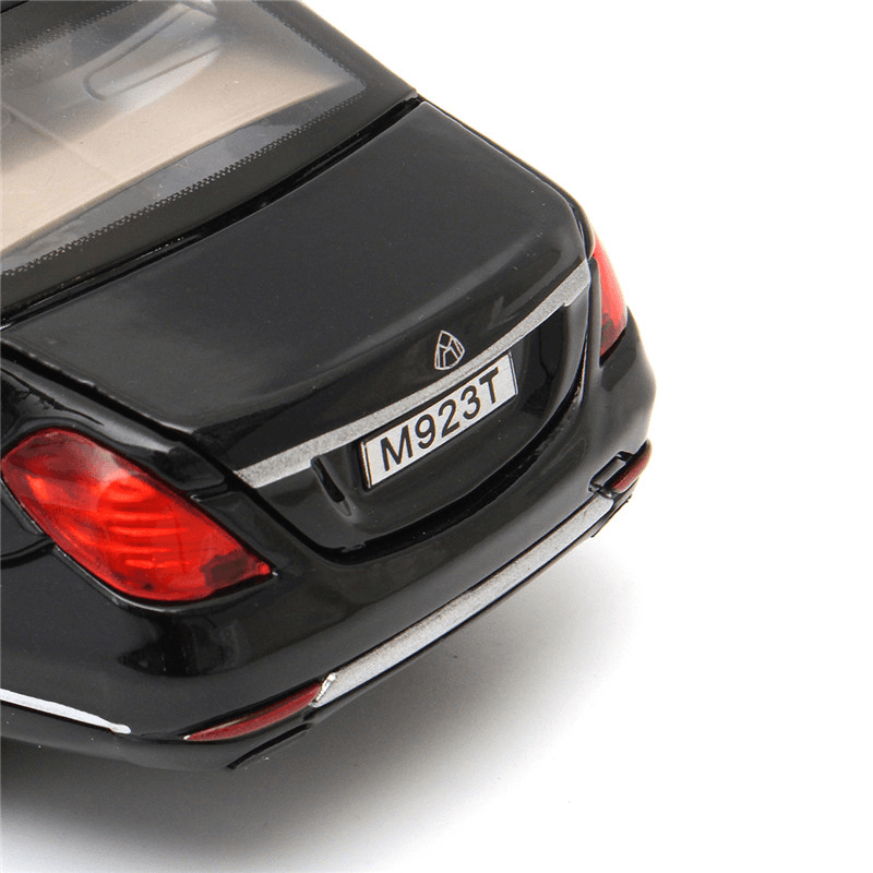 Modelo de coche de metal fundido a presión S600 Limousine 1:32 20,5 X 7,5 X 5 cm Coche en caja negro