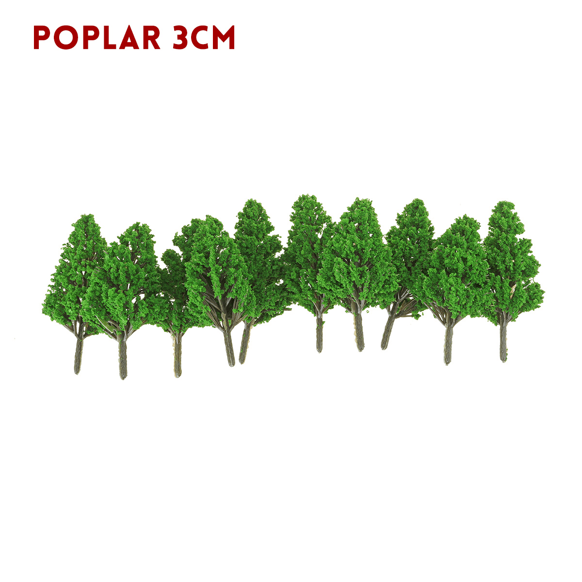 Lot de 10 mini arbres artificiels en peuplier de 3 à 14 cm pour décoration de maison, de bureau ou de fête