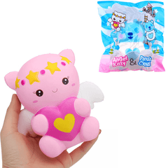 Creamiicandy Yummiibear Angel Kitty Panda Cloud Licensed Squishy 14Cm with Packaging Collection Gift Soft Toy