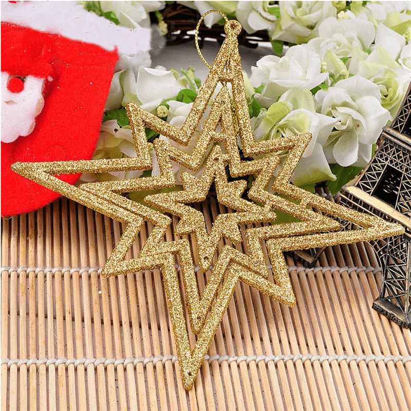 1Pc Star 15Cm Christmas Tree Pendant Ornaments Holiday Party Hanging Decoration Toys