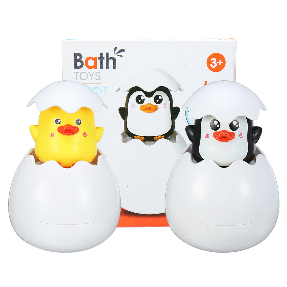 Children Bath Shower Toys Spraying Water Duck Penguim Eggs Cartoon Cute Bathroom Showering Toy