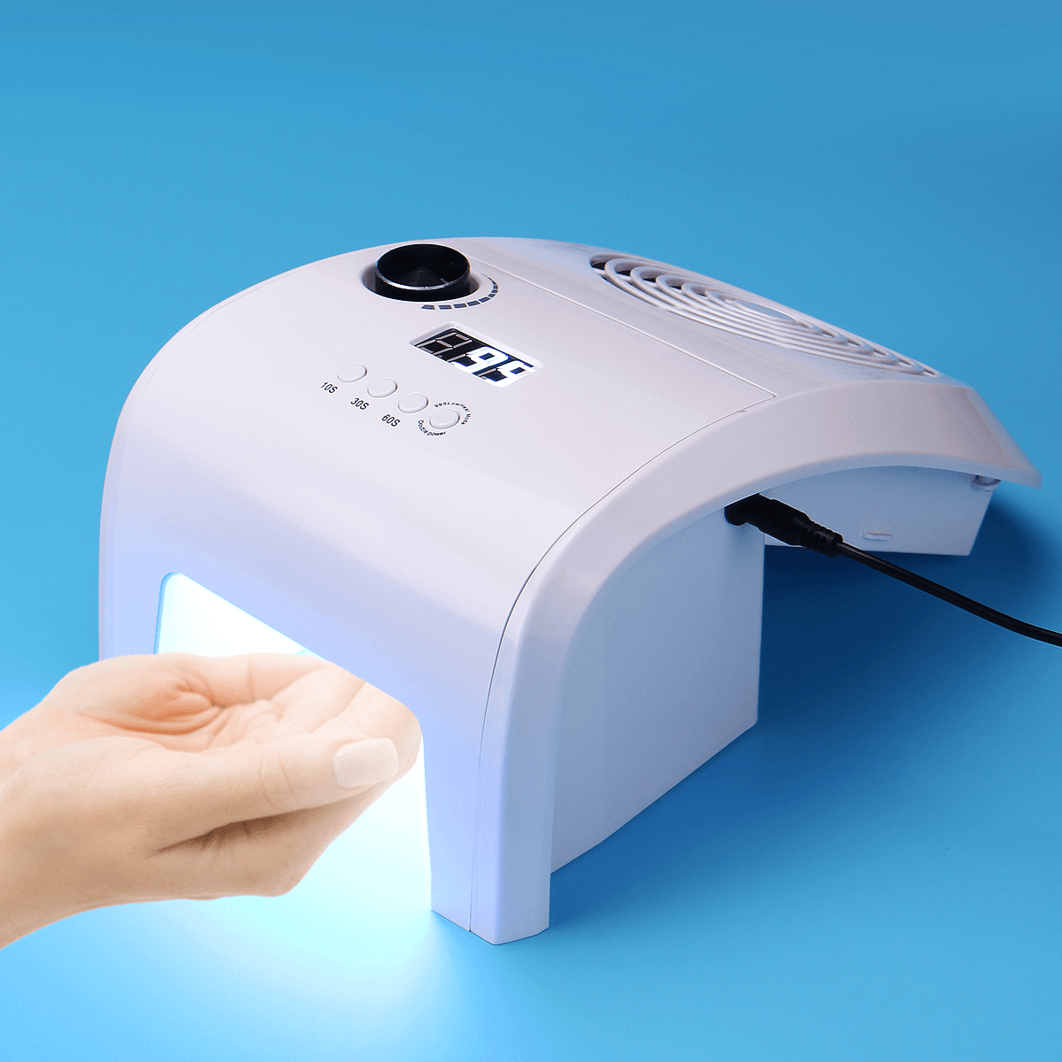 Coffret de machine de collecte de poussière d'ongles 2 en 1 et de lampe à ongles LED UV