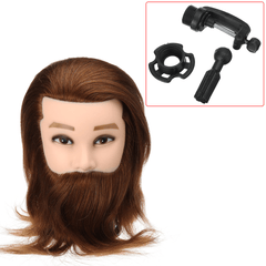 Cabeza de maniquí de cosmetología con cabello para trenzar trenzas africanas Cabeza de maniquí de entrenamiento para práctica de trenzas africanas