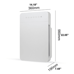 Purificador de aire de iones negativos de 220 V y 50 Hz para interiores, eliminación de humo, formaldehído, antivaho y eliminación de olores