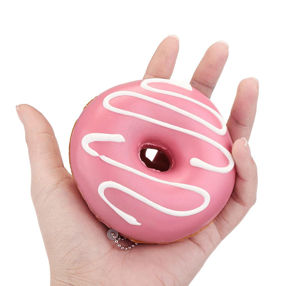 Cake Squishy Chocolate Donuts 9CM Scented Doughnuts Squeeze Jumbo Gift Collection with Packaging