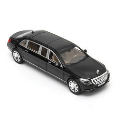 Modelo de coche de metal fundido a presión S600 Limousine 1:32 20,5 X 7,5 X 5 cm Coche en caja negro