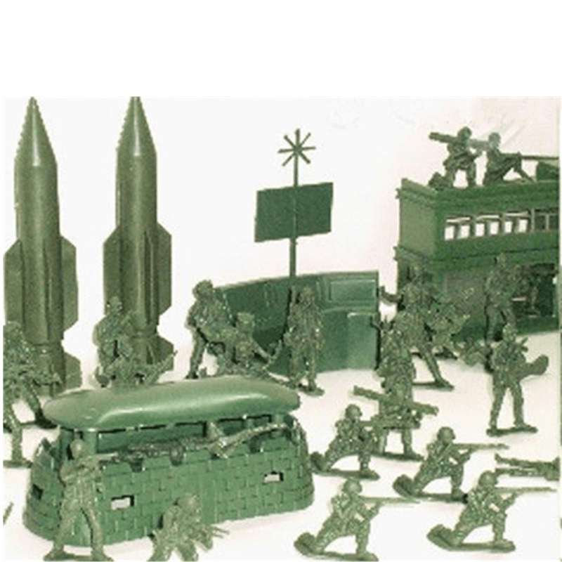 Juego de 56 piezas de soldados militares de 5 cm, figuras, accesorios, modelo para niños, regalo de Navidad, juguetes