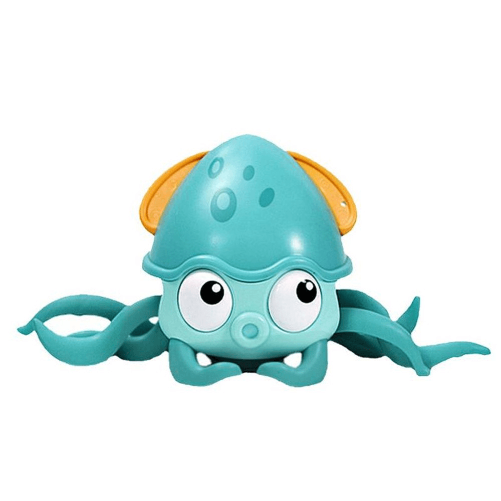 Pulpo anfibio que arrastra y juega con la cadena Juguetes de baño para el agua Cangrejos bebés que hacen juego Juguetes de baño con mecanismo de relojería Pulpo que camina