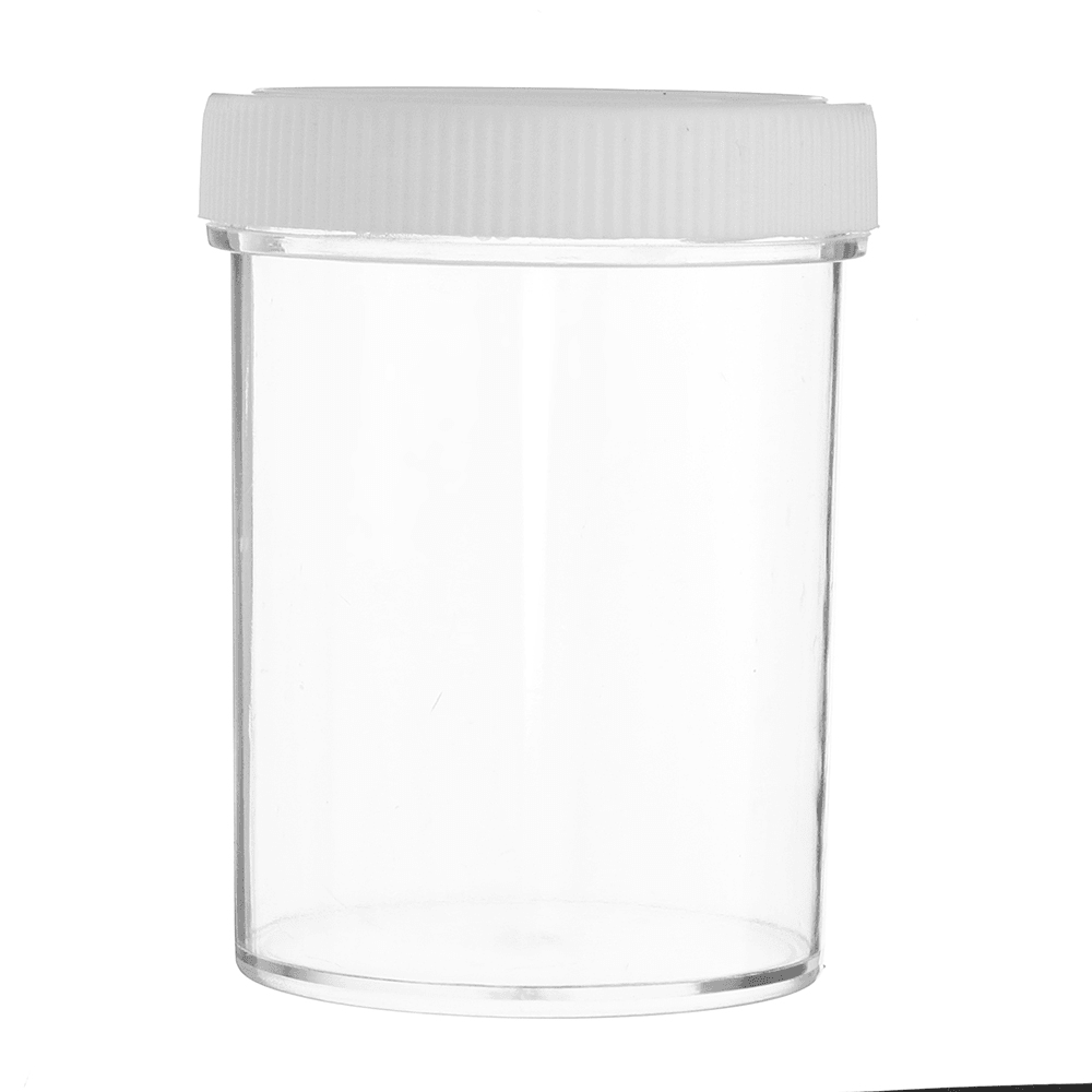 Bouteille ronde et dure vide à couvercle blanc de 120 ml pour boue de cristal Slime, accessoires faits à la main