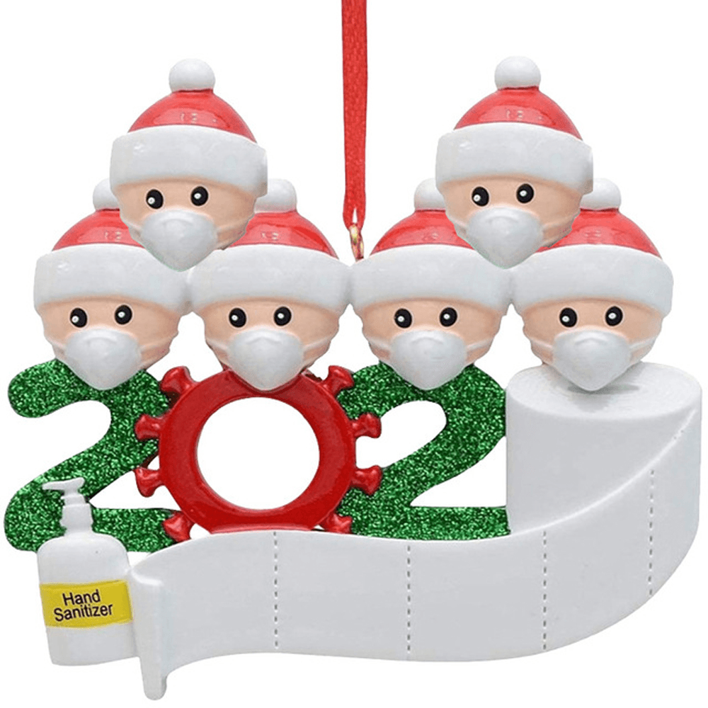 Adornos navideños con forma de figura de Papá Noel, muñeco de nieve, árbol de Navidad, regalo de Acción de Gracias, decoración del hogar, 2020