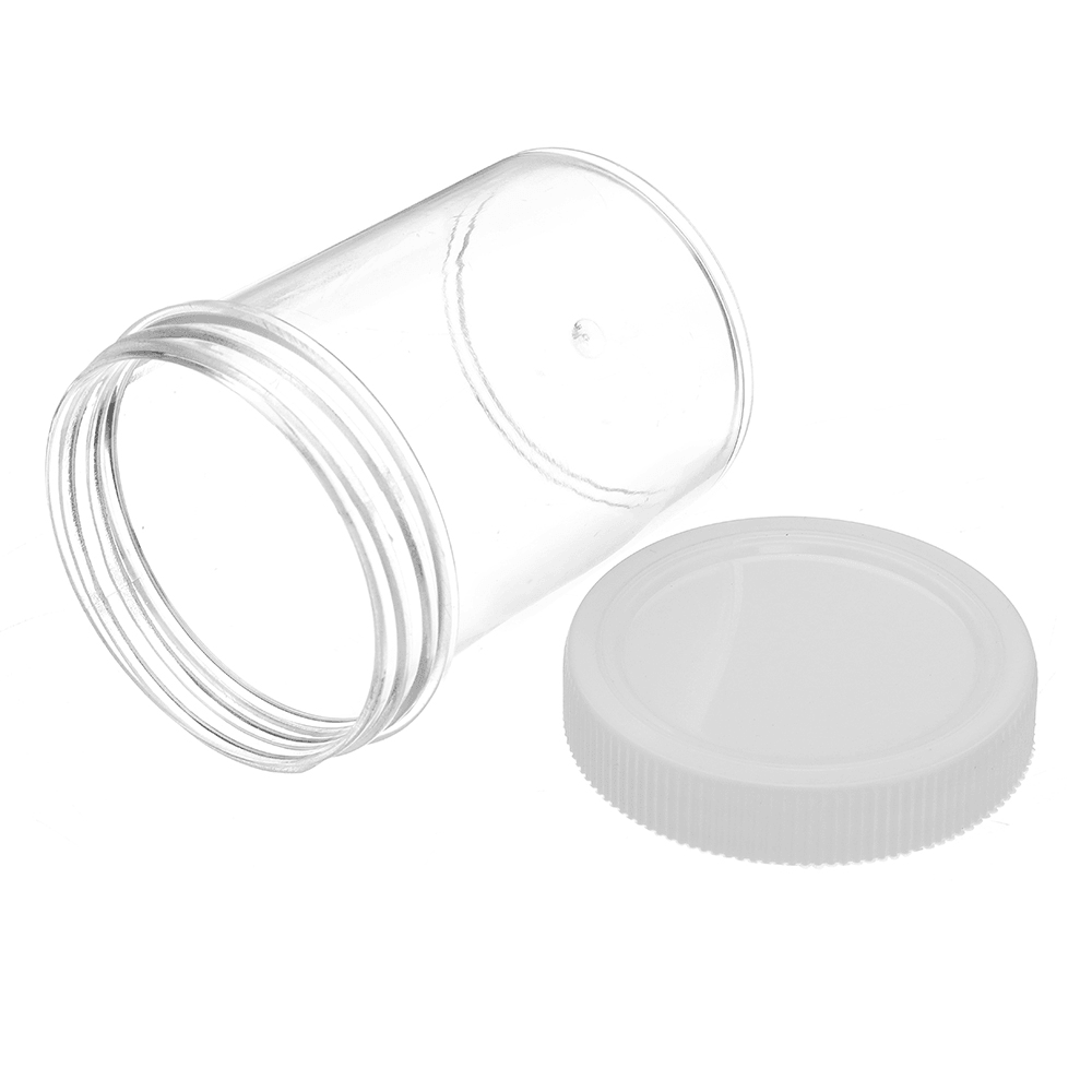 Bouteille ronde et dure vide à couvercle blanc de 120 ml pour boue de cristal Slime, accessoires faits à la main