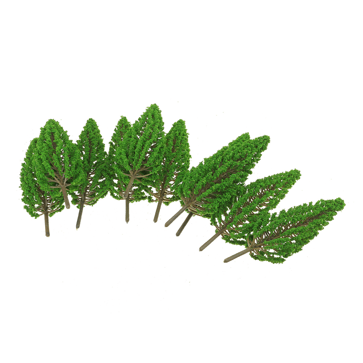 Lot de 10 mini arbres artificiels en pin de 3,5 cm/6,5 cm/9,5 cm/13 cm, décorations de fête pour la maison et le bureau