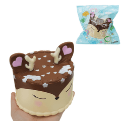 Antler Cake Squishy Toy 11.5*12.5 CM Slow Rising with Packaging Collection Gift