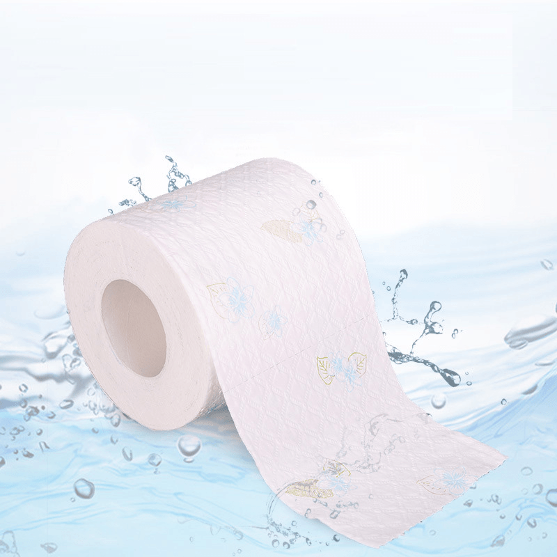 6 Rolls Printing 7-Second Roll Paper Toilet Paper Hotel Soft Hydrated Wood Pulp Toilet Pape