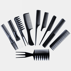 Lot de 10 peignes professionnels pour salon de coiffure, brosse à cheveux, peignes de coiffure, outils de soins capillaires