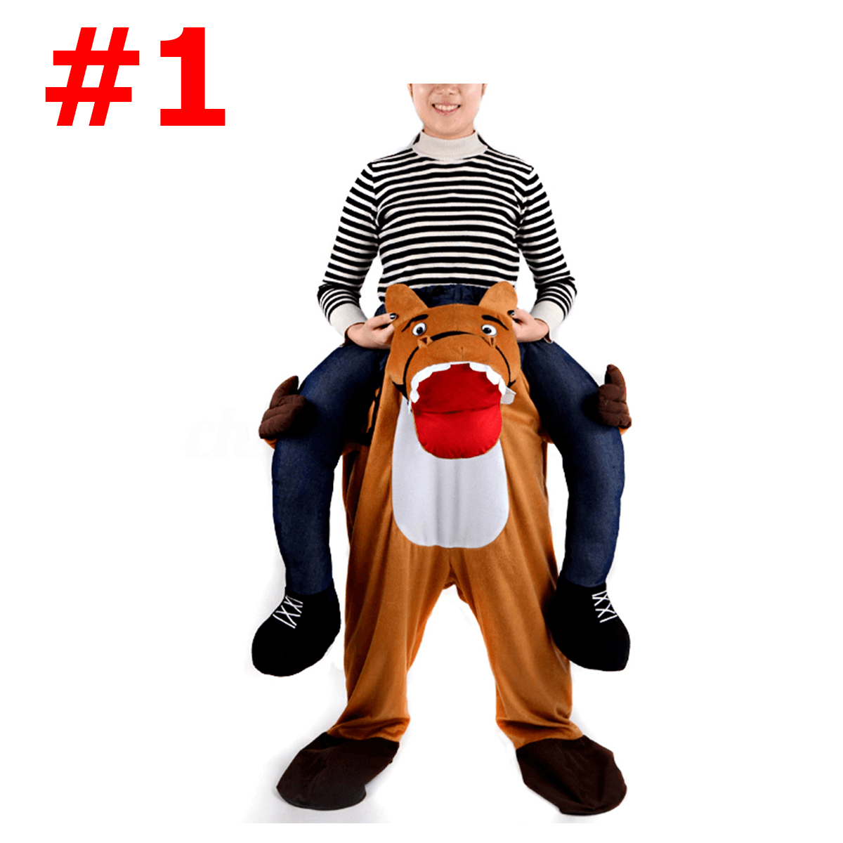 Déguisement de Noël pour adulte avec bandoulière Carry Me Buddy Ride on a Shoulder Piggy Back Piggy Ride-On