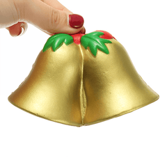 Chameleon Squishy Christmas Jingle Bell Slow Rising Toy with Packaging Kids Christmas Gift Decor