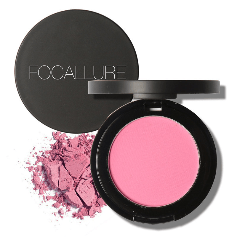 FOCALLURE Cheek Blusher Powder Blush Beauty Makeup Soft Nature Rouge Glossy Face Blush