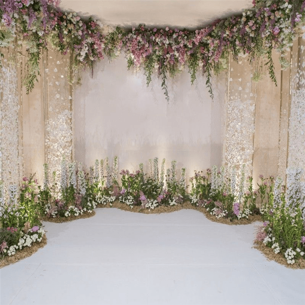 Fondos de fotografía con escena de pared con flores de Bakeey, fondos de estudio fotográfico con flores, fondo de fotografía, decoraciones de cumpleaños