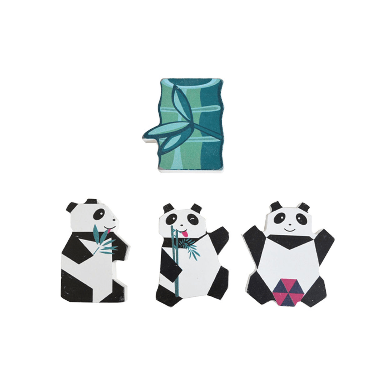 11/13 Pcs Creative Panda Dinosaur Wooden Stacking Game Building Blocks Early Educational Toy for Kids Gift