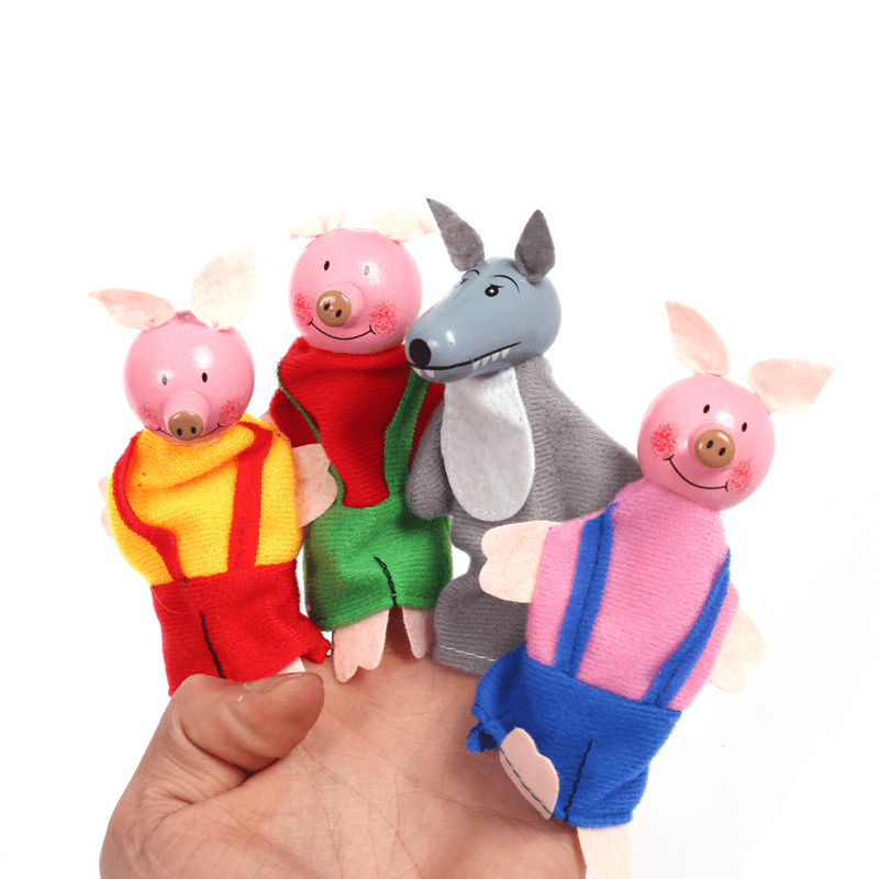 Juego de 7 tipos de marionetas de dedo familiares para Navidad, muñecos de tela suave para niños, regalo para niños, juguetes de peluche