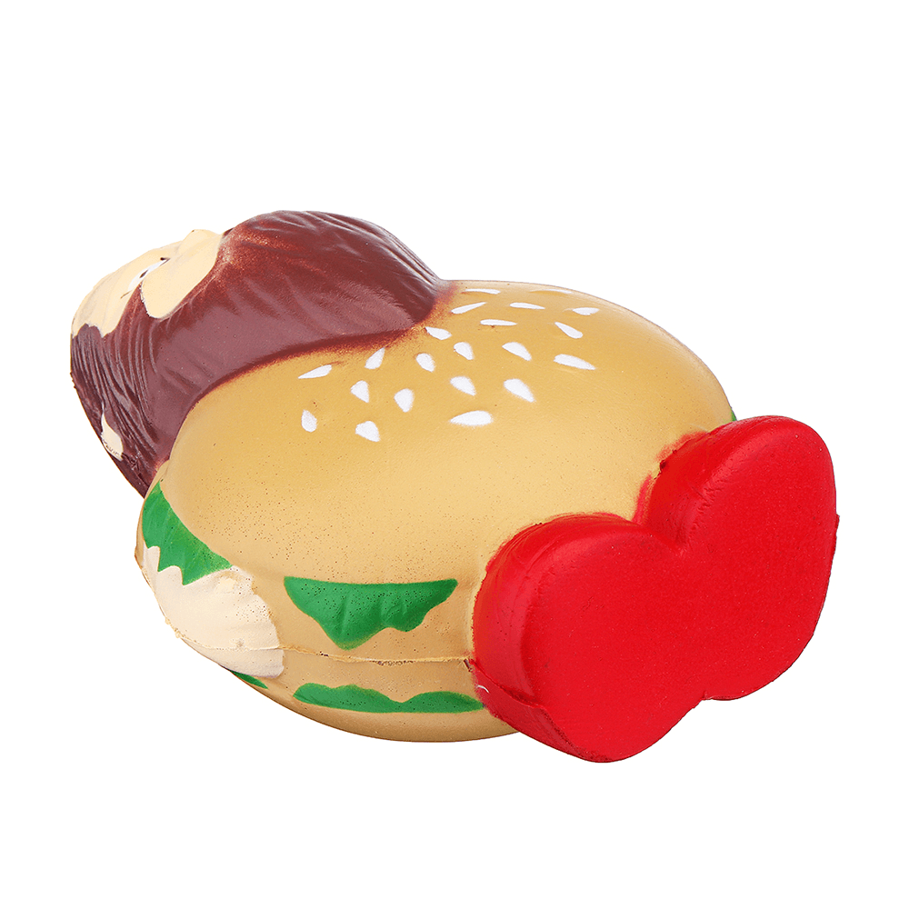 Burger Man Squishy 12,5 cm Hamburger drôle Jumbo Slow Rising Rebound Toys avec emballage