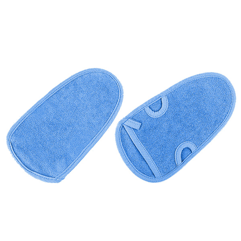 1pc Serviette de bain exfoliante Gants de bain exfoliants Outil de douche de salle de bain à frottement double face