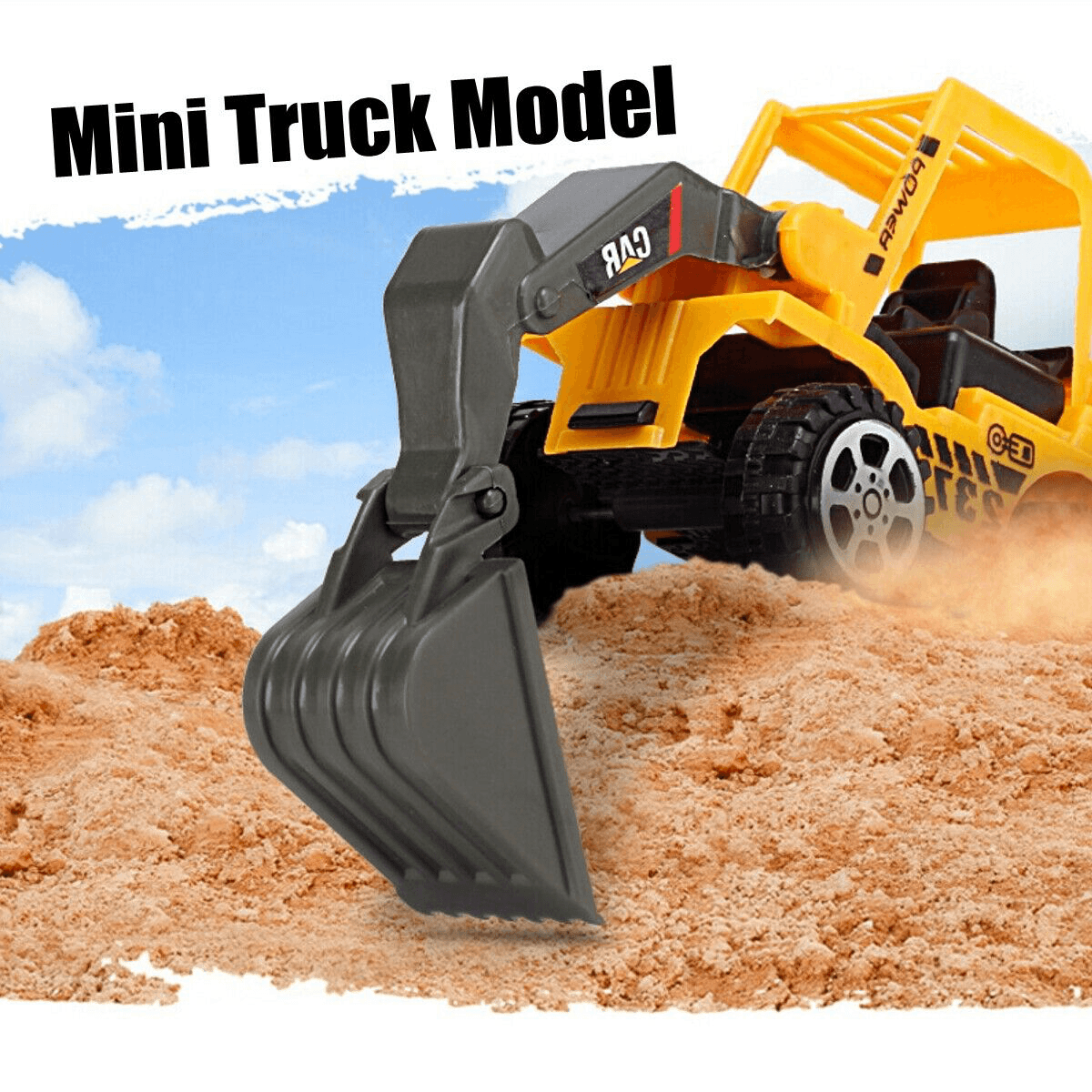 6 PCS Engineering Vehicle Excavator Dozer Toys Vehicle Car Model Kids Gifts