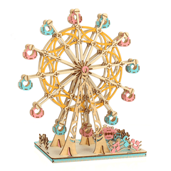 295PCS 3D Wooden Laser Cutting Dream Ferris Wheel Three-Dimensional DIY Educational Jigsaw Puzzle Toy