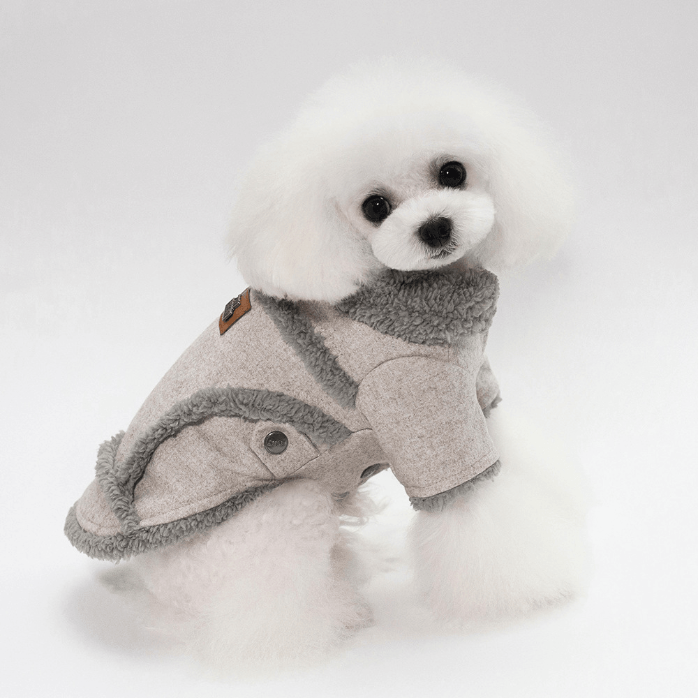 Ropa para mascotas de otoño e invierno 2018 Abrigos de lana para perros