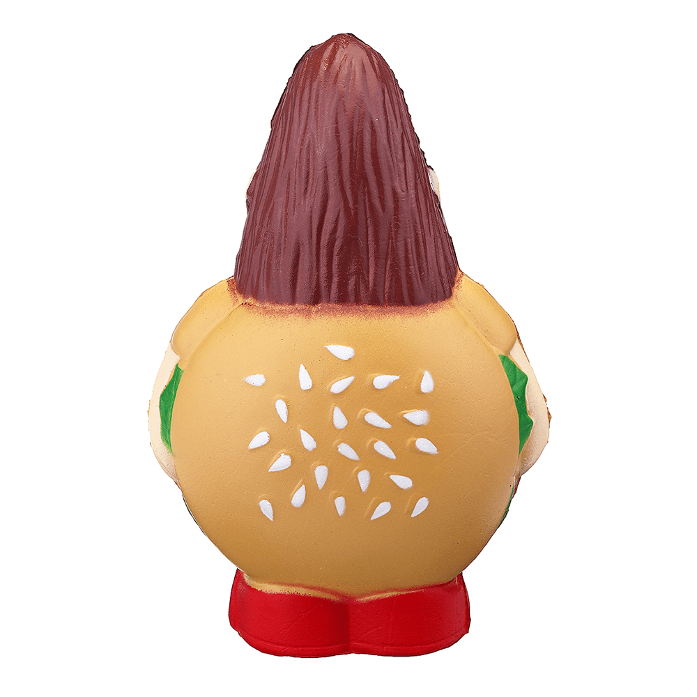 Burger Man Squishy 12,5 cm Hamburger drôle Jumbo Slow Rising Rebound Toys avec emballage