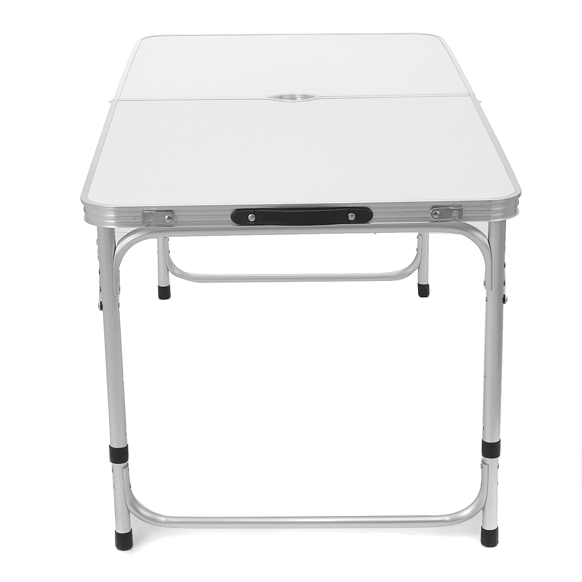 Table pliante portable en alliage d'aluminium 120 x 60 cm, hauteur réglable, pour barbecue, camping, pique-nique, intérieur et extérieur