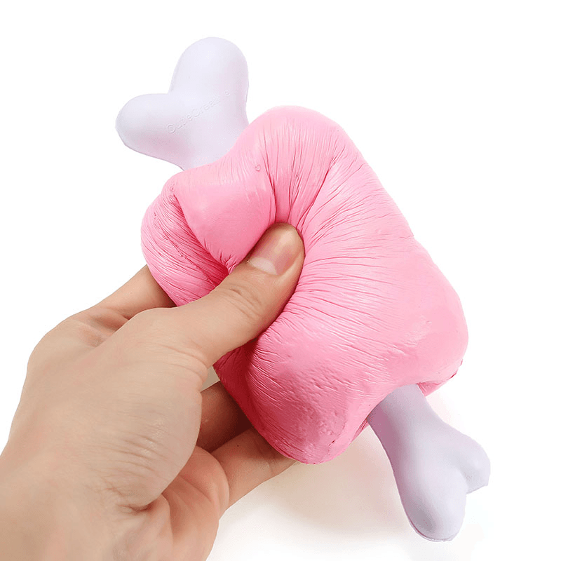 Squishy Ham avec os de viande 19 cm à montée lente Emballage d'origine Collection Cadeau Décor Jouet