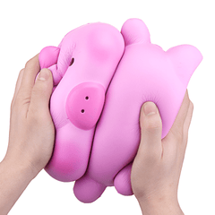 Squishy géant en forme de cochon rose Kawaii de 26 cm, jouet mignon et parfumé à rebond lent