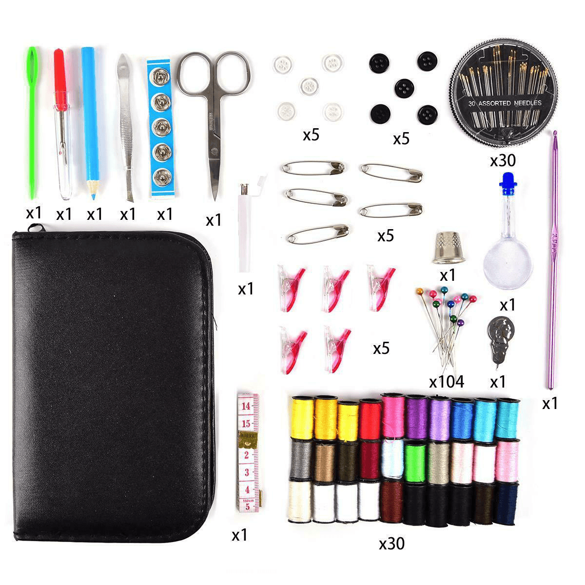 200Pcs Multi-Functional Combination Sewing Kit Thread Set