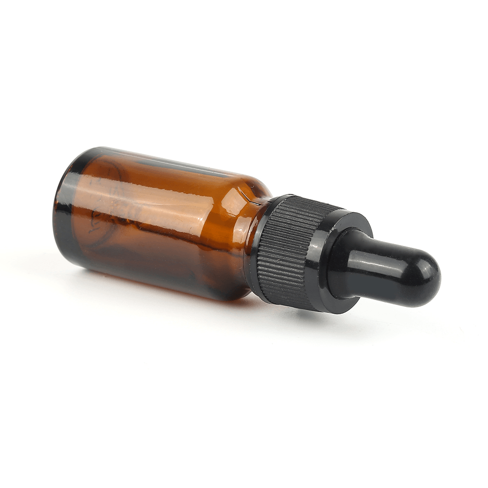 Flacons compte-gouttes de 10 ml, flacons de réactif liquide compte-gouttes marron, mini pot en verre ambré pour aromathérapie, pot de voyage