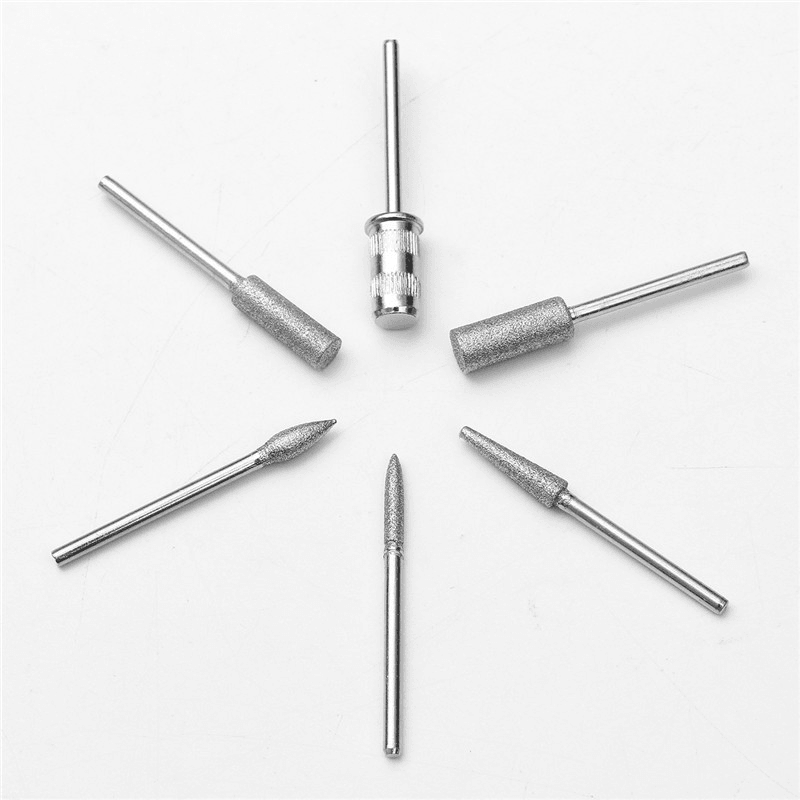 Perceuse à ongles électrique avec embouts métalliques, lime, meulage, polissage, gravure, découpe, machine de pédicure