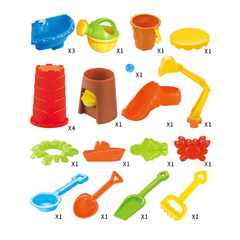 Ensemble d'outils de jeu de sable de plage d'été multi-styles 2 en 1 pour enfants, jeu de creusement d'eau, verre de sable, jouets pour enfants, cadeau parfait