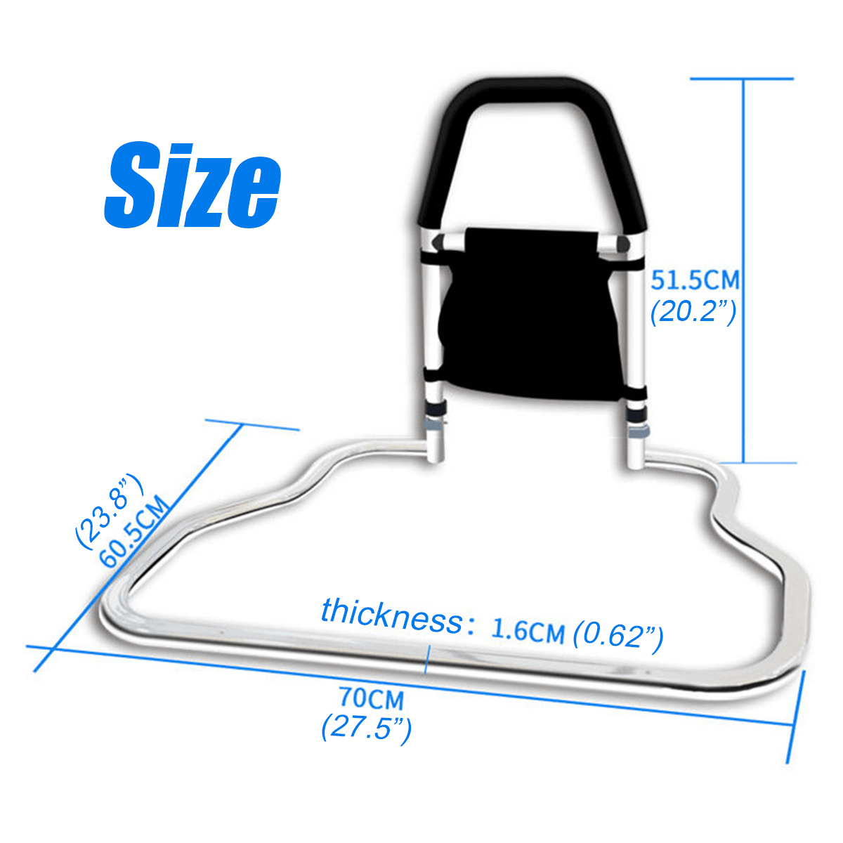 Bed Rail Safety Get up Handle Assisting for Elderly Expectant Mother Aid Handrail