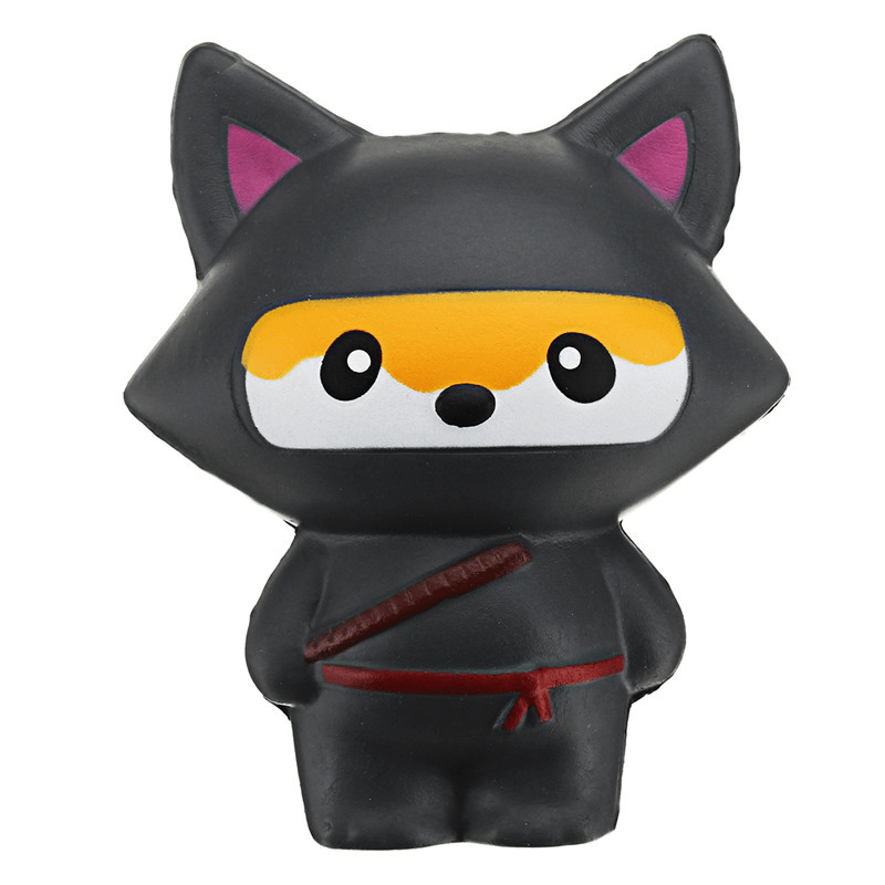 Jouet Jumbo Squishy Ninja Cat Fox Panda parfumé de 14 cm qui monte très lentement pour enfants