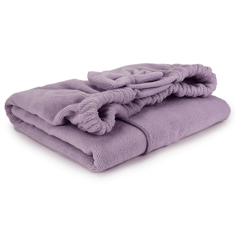 Ensemble de serviettes et draps en microfibre à motif nœud papillon 140 x 75 cm, peignoir absorbant avec bonnet de douche