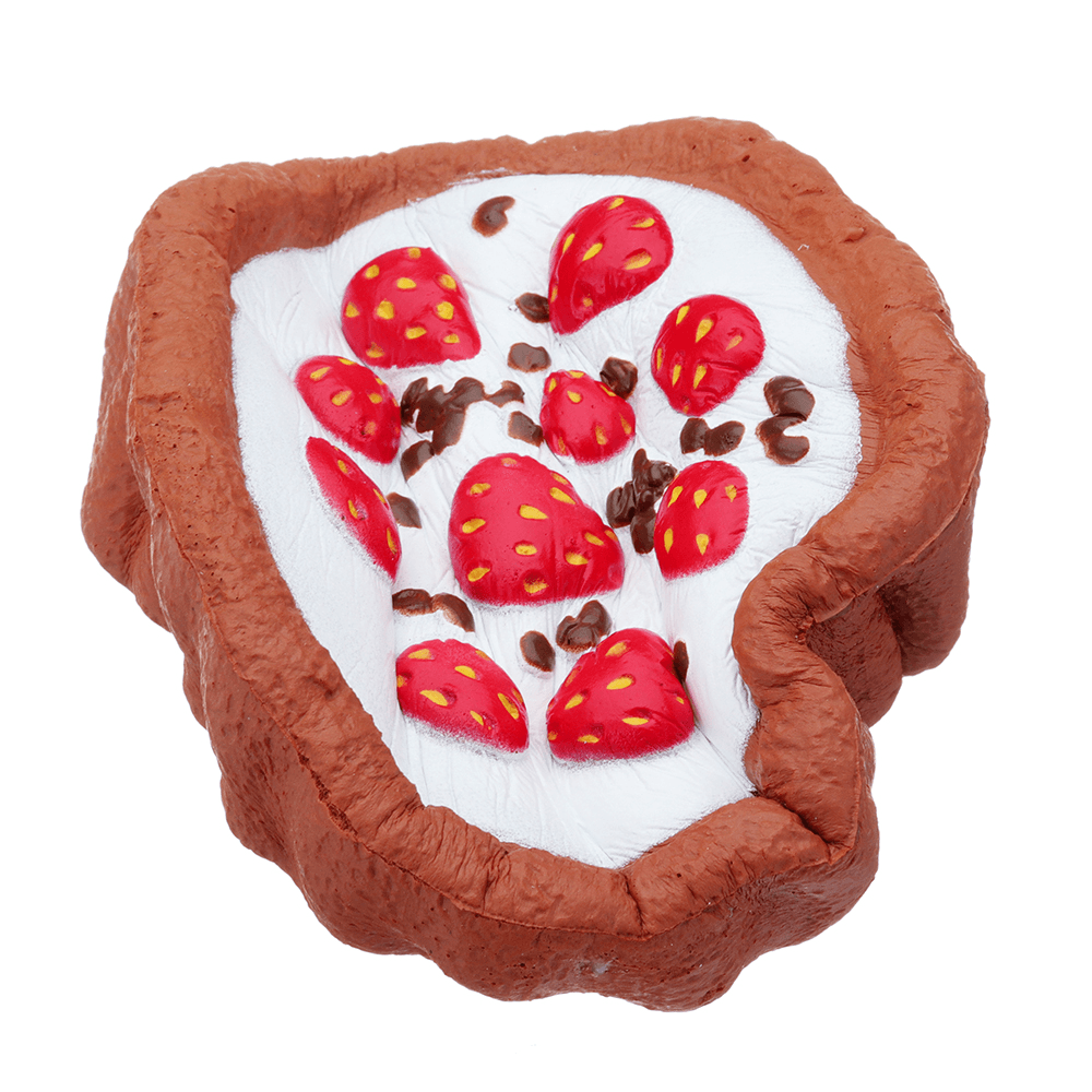 Gâteau au chocolat et aux fraises Squishy 12*4CM Slow Rising avec emballage Collection Cadeau Peluche