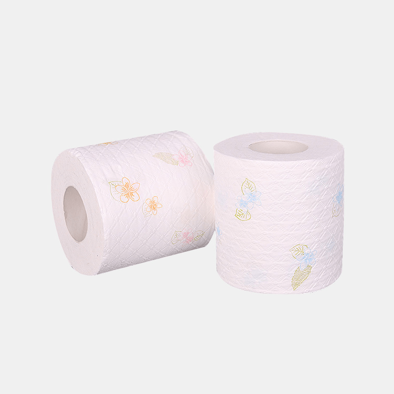 6 Rolls Printing 7-Second Roll Paper Toilet Paper Hotel Soft Hydrated Wood Pulp Toilet Pape