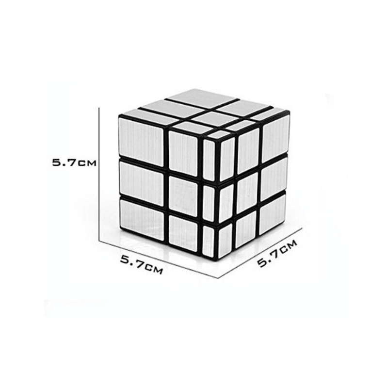 3X3X3 57Mm Wire Drawing Style Mirror Magic Cube Challenge Gifts Cubes Educational Toy