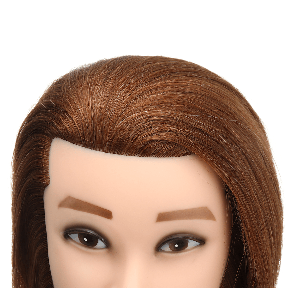 Cabeza de maniquí de cosmetología con cabello para trenzar trenzas africanas Cabeza de maniquí de entrenamiento para práctica de trenzas africanas