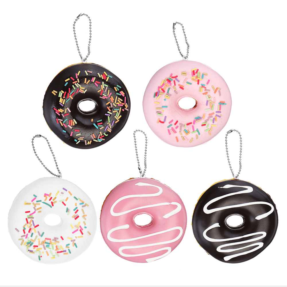 Cake Squishy Chocolate Donuts 9CM Scented Doughnuts Squeeze Jumbo Gift Collection with Packaging